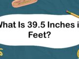 What Is 39.5 Inches in Feet