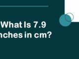 What Is 7.9 Inches in cm